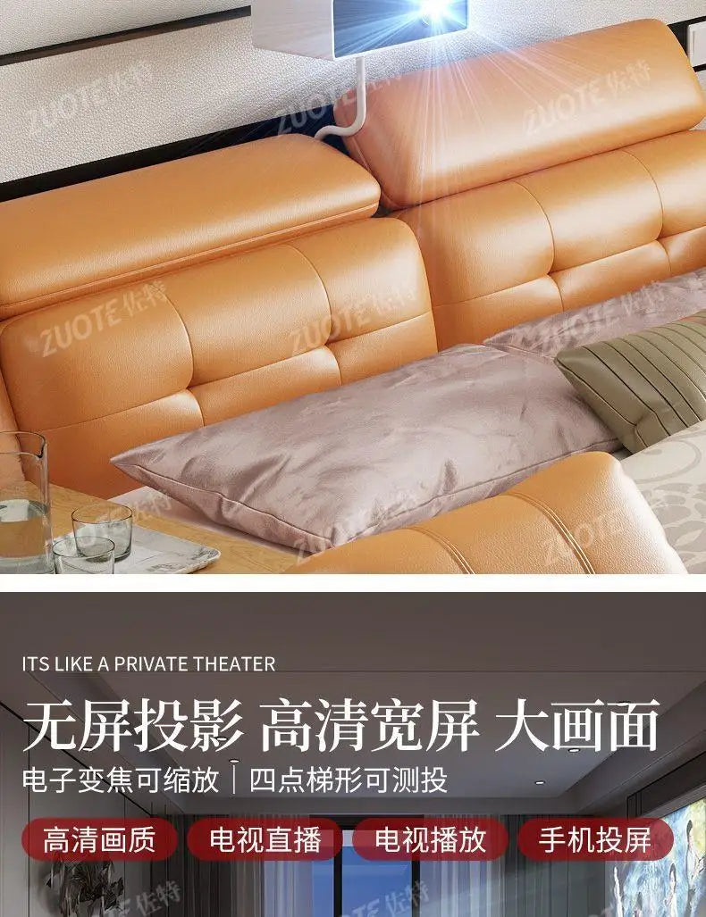 Łóżko Tatami z Projektorem 150/180x200cm - Elektryczne Smart Bed Space Capsule