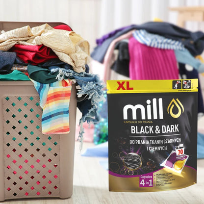 Mill Professional-Black & dark washing capsules 30 pieces for dark laundry
