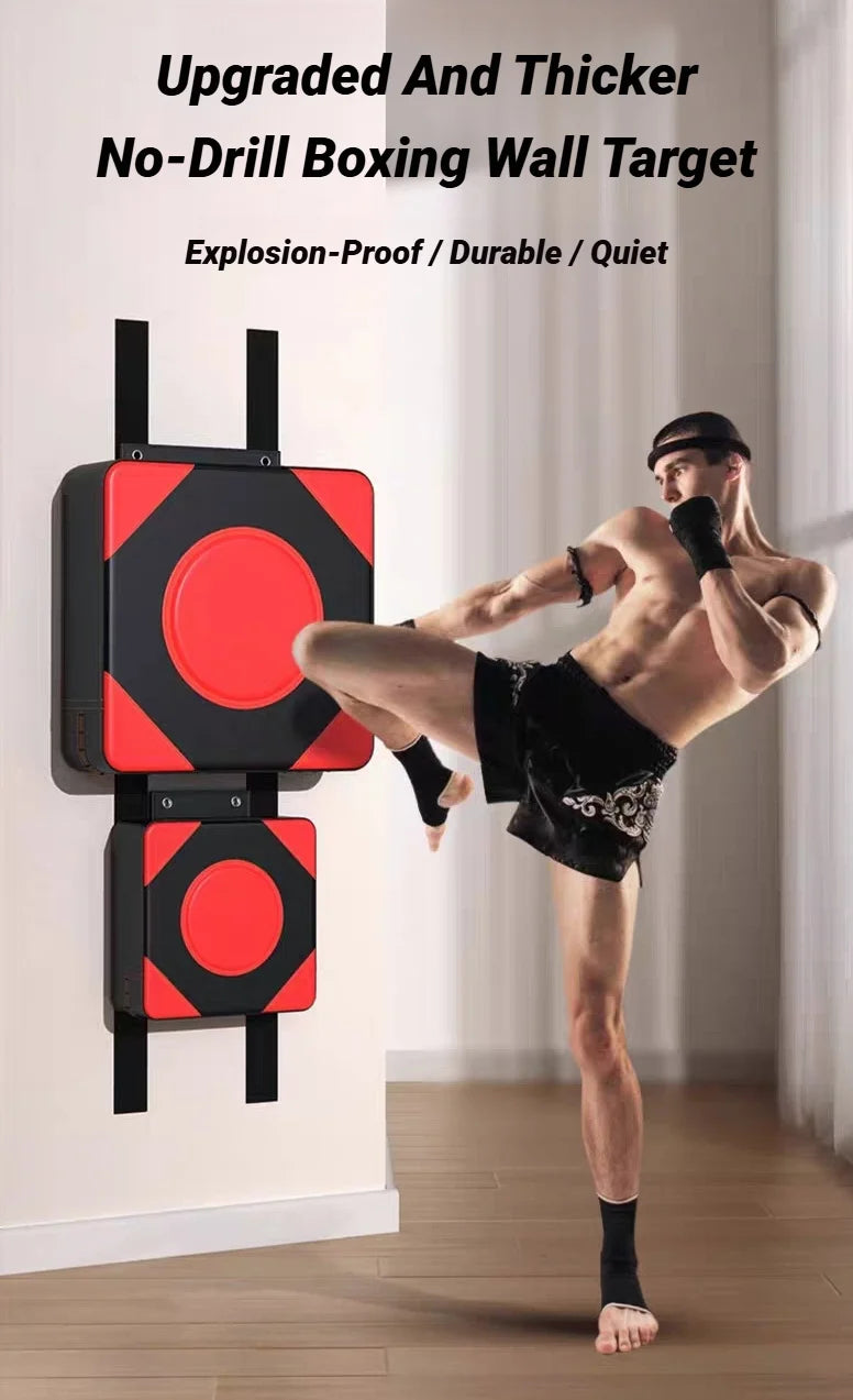 Ścienna Tarcza Bokserska 30/40cm - Regulowana Podkładka Treningowa do Taekwondo MMA Montaż Bez Wiercenia