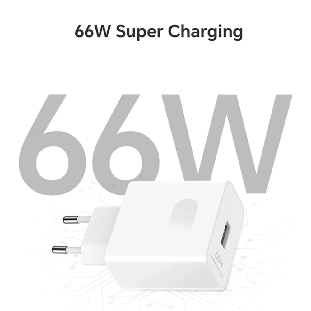 Ładowarka Huawei 66W Super Fast Charger - Type C Kabel 6A dla Mate 40 50 60 P50 P60 Nova Honor