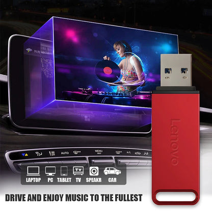 Pendrive Lenovo USB 3.0 1TB-64TB - Metalowy Szybki Transfer Wodoodporny dla PC i Laptopa