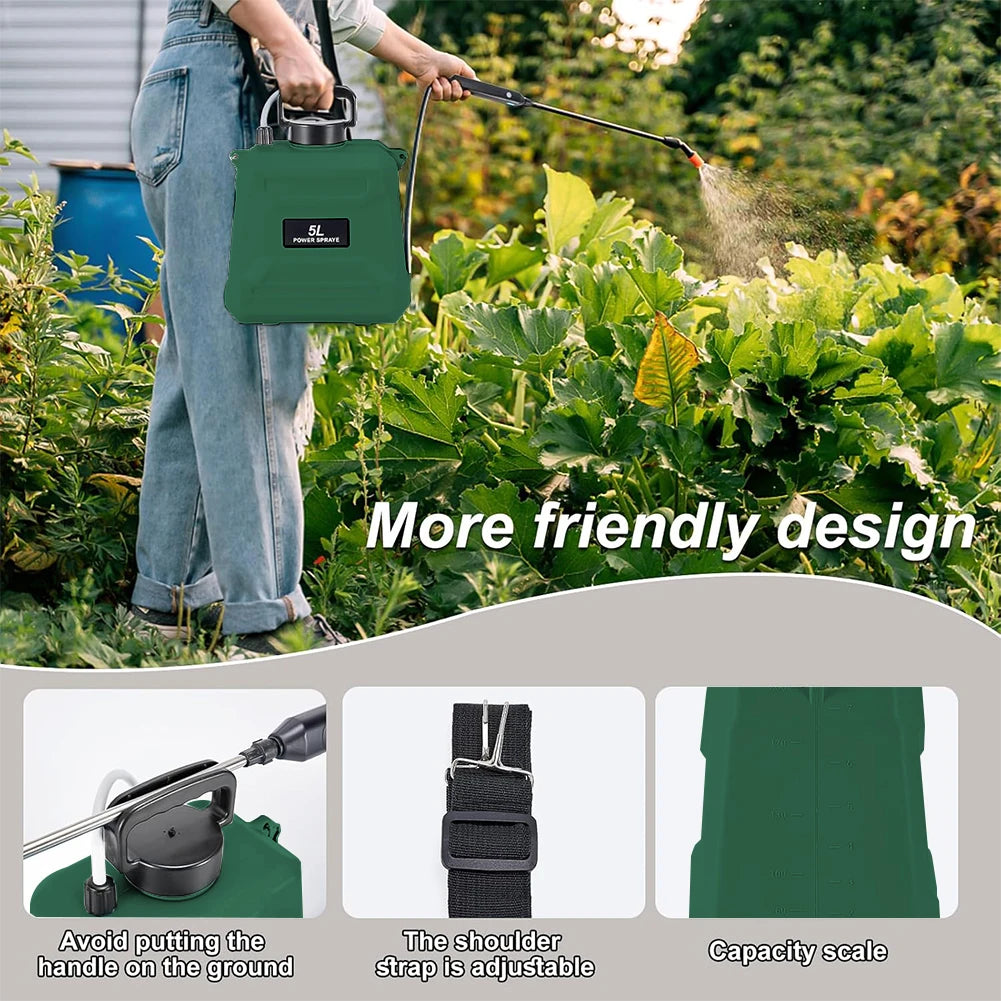 Opryskiwacz Plecakowy 5L Elektryczny - Agricultural Spray High-Pressure Irrigation Disinfection