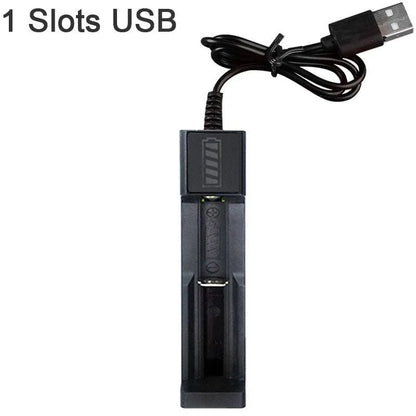 Ładowarka Baterii 18650 Li-ion 1/2/4 Sloty - USB 3.7V/4.2V Wieloslotowa