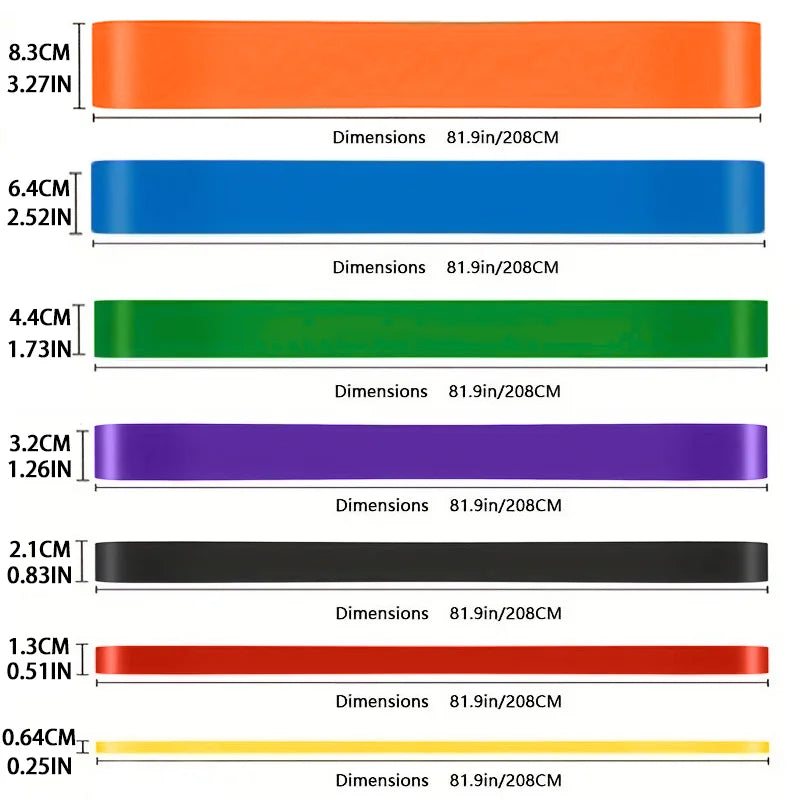 Gumy Oporowe Heavy-Duty 20-230 lbs - Profesjonalne Taśmy Lateksowe do Treningu Siłowego Jogi Pilates