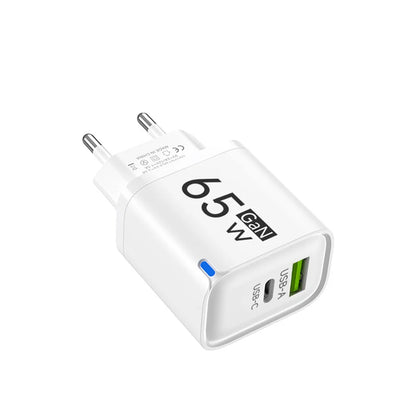 Ładowarka GaN 65W PD USB Type C - Szybka dla iPhone Xiaomi Huawei Samsung OnePlus