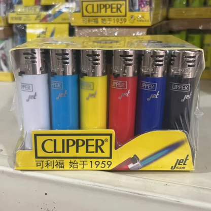 Zapalniczka CLIPPER z Młynkiem - Metalowa Gazowa Wielokrotnego Użytku