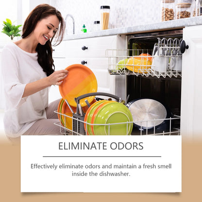 6PCS Dishwasher Cleaning Tablets - Deep Clean & Deodorize - Remove Grease & Limescale - Safe for All Dishwasher Brands