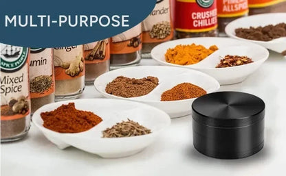 Metalowy Młynek do Ziół i Przypraw 4-Warstwowy - Ręczny Grinder 40/50mm ze Stopu Cynku