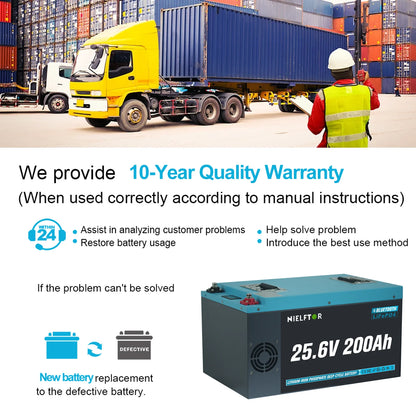 Bateria LiFePO4 12V/24V/48V 100Ah/200Ah/300Ah - Litowa z BMS 6000+ Cykli