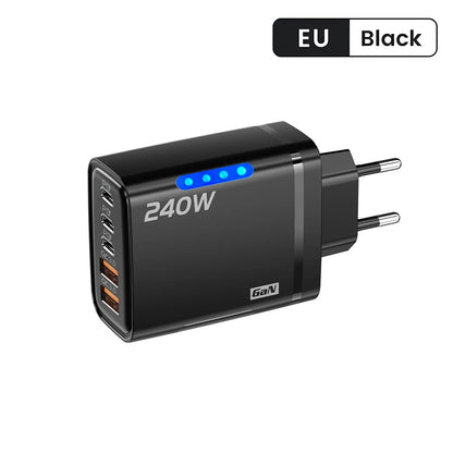 Ładowarka 5 Portów USB-C PD QC3.0 - Szybka iPhone 16/15 Samsung Xiaomi Huawei