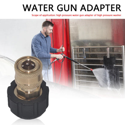 Adapter 1/4 3/8 Quick Connect Female M22 14-15mm - Pressure Washer 5000PSI Gun Adapter