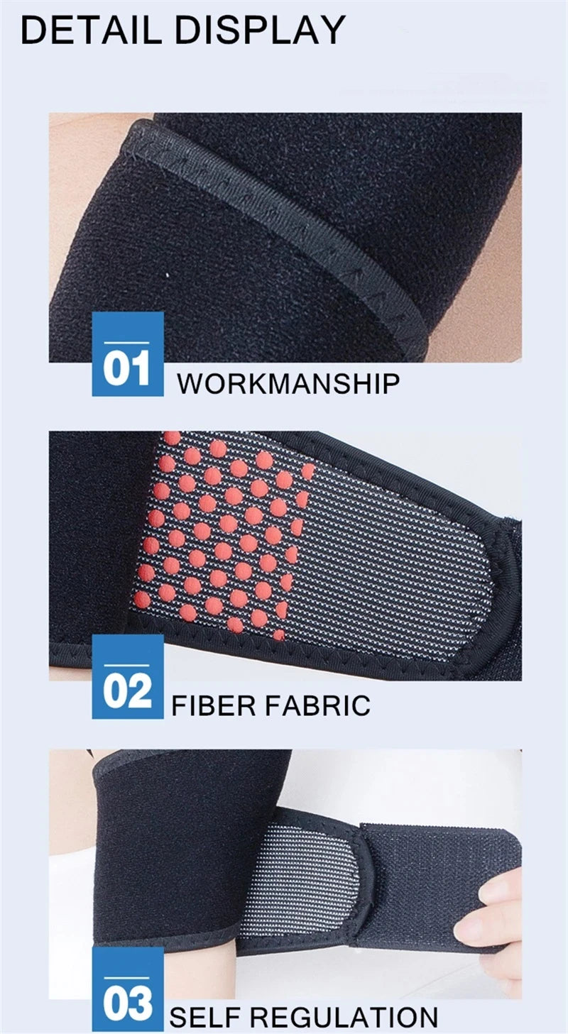 Samonagrzewająca Opaska na Nadgarstek z Terapią Magnetyczną - Kompresja i Ulga w Bólu