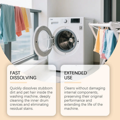 Washing Machine Cleaner Tablets, Deep Cleans & Removes Limescale, Mold & Odors. 3-in-1 Formula for Front & Top Loaders