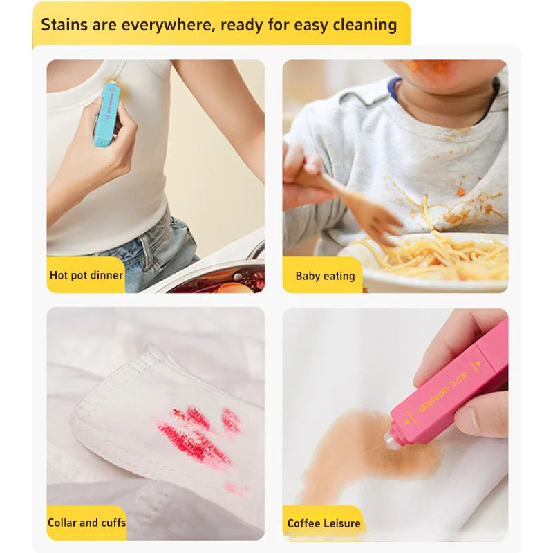 12ml No Wash Stain Remover Pens Double Head Portable Cleaning Brushes Clothes Fabric Washing Free Grease Go Out Cleaning Tool