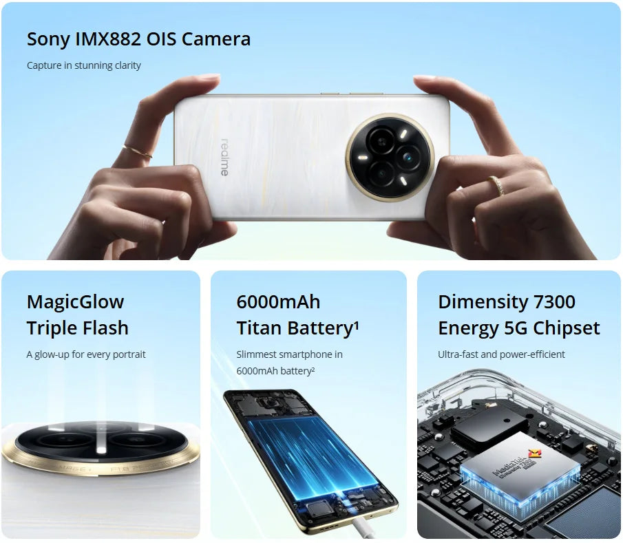 Realme 14 Pro 5G 8GB/256GB - IP69 Sony IMX882 OIS 50MP