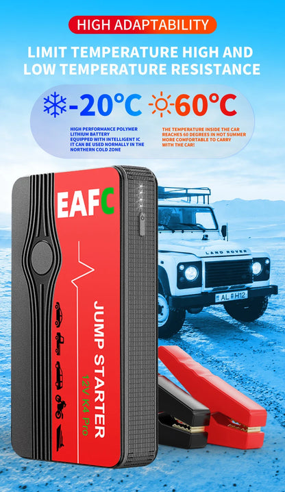 Rozrusznik Samochodowy EAFC 600A-2000A - Jump Starter Powerbank 12V Booster