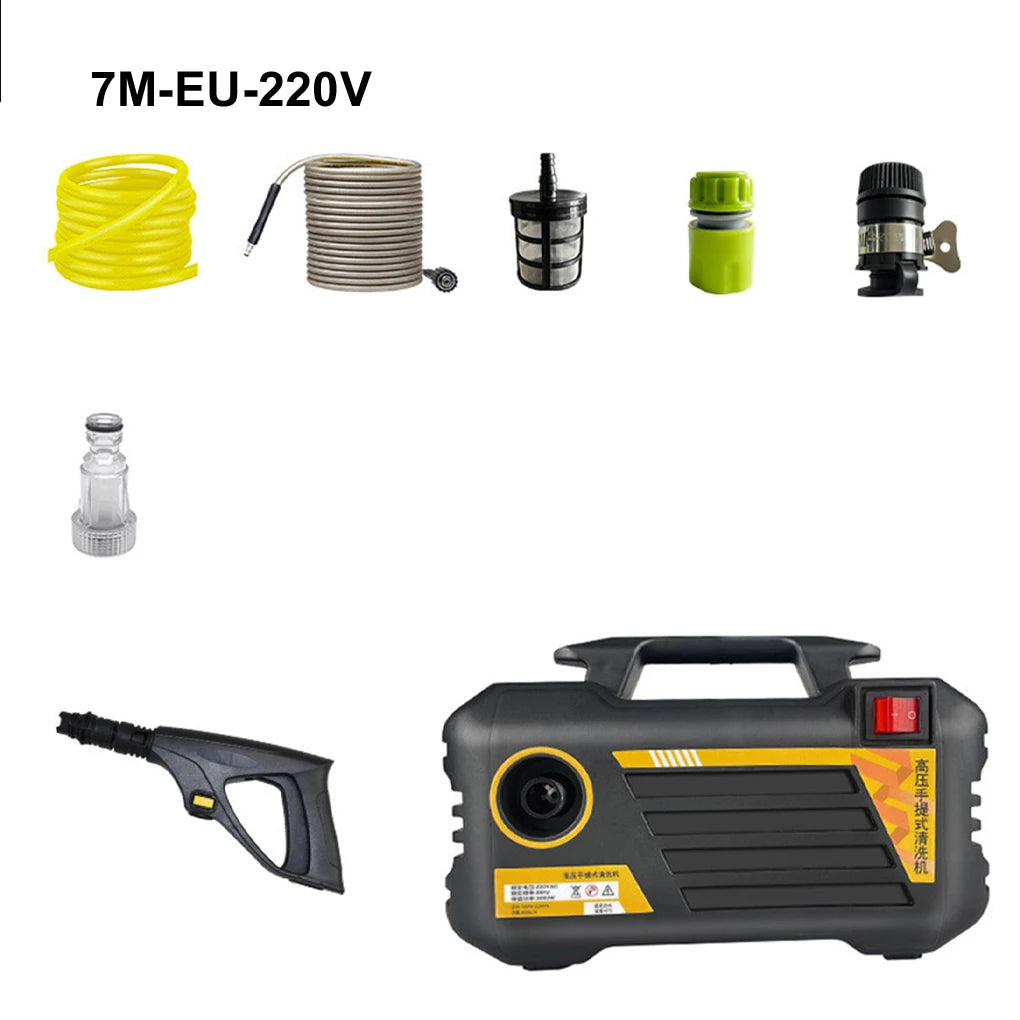 Myjka Ciśnieniowa Elektryczna 3000W 220V/110V - Przenośna do Mycia Auta i Ogrodu