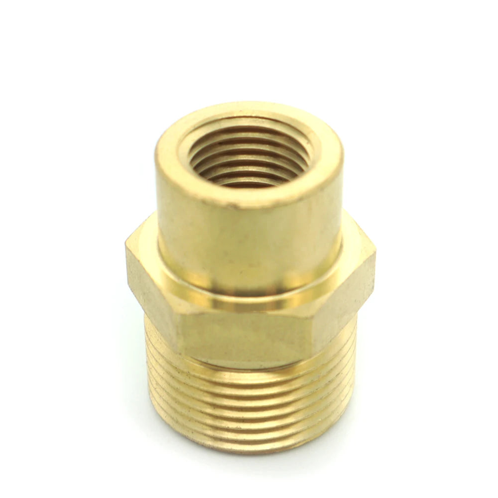Adapter Drision M22 Male 1/4 Inch - Brass Water Jet Connector Fitting Washer High Pressure