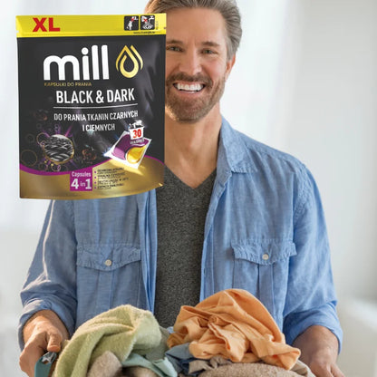 Mill Professional-Black & dark washing capsules 30 pieces for dark laundry