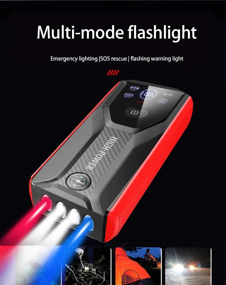 Rozrusznik Samochodowy 12V 28000mAh - Przenośna Ładowarka Powerbank