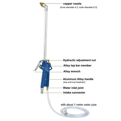 Pistolet Silnika Pneumatyczny 40cm - Engine Water Gun High Pressure Vehicles Oil Cleaner Tools