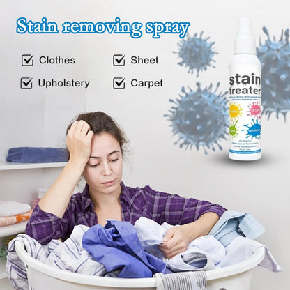 Laundry Spray Stain Removal Stain Remover Laundry Spray for Clothes 120ml Fabric Stubborn Grease Oil Cleaner for Travel Home