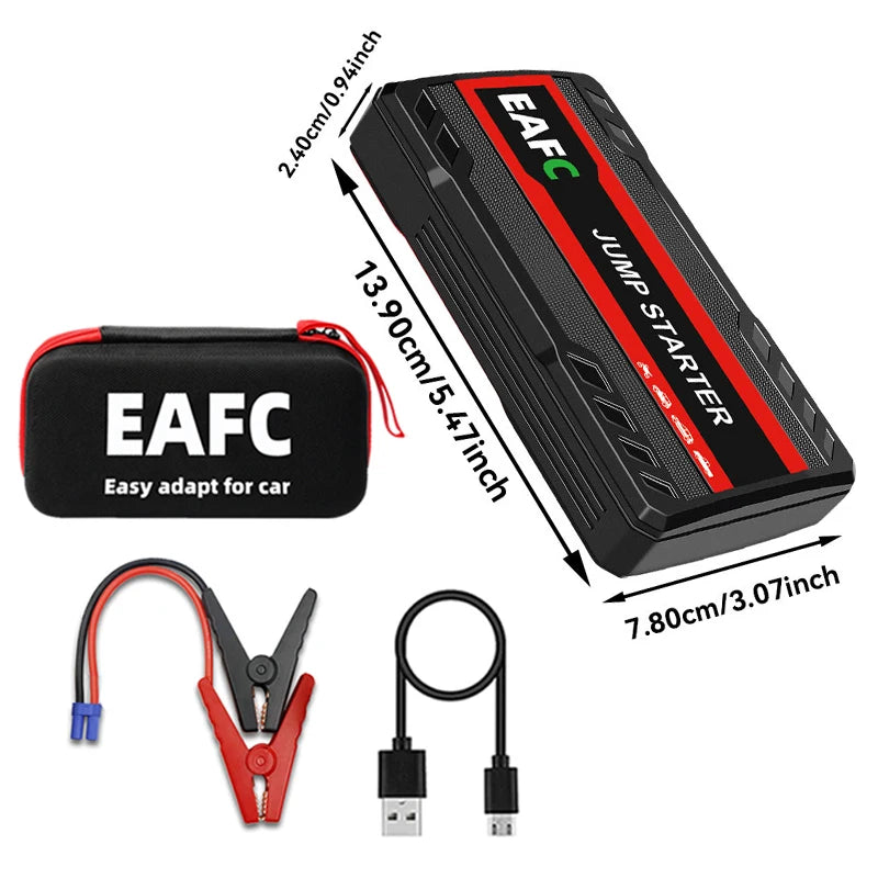 Rozrusznik Samochodowy 600A - Przenośny Booster Benzyna Diesel 12V