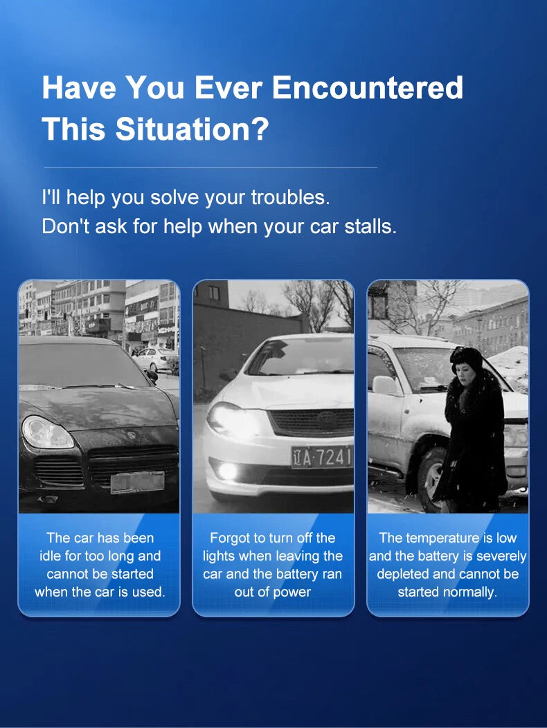 Rozrusznik EAFC 600A 12V - Jump Starter z Latarką LED SOS Powerbank