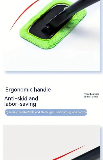 Szczotka do Czyszczenia Szyb Samochodowych - Zestaw z Gąbką i Ściągaczką