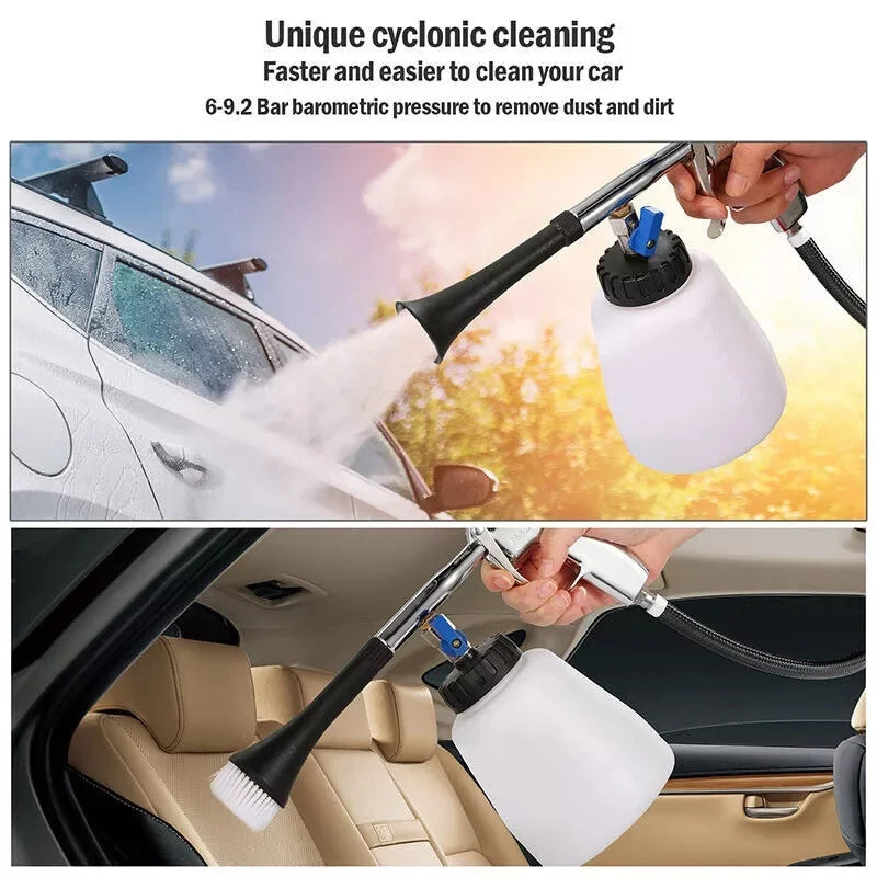 Tornador Washer Interior Cleaning - Deep Cleaning Gun Brush High Pressure Spray Rinsing Blowing Dust