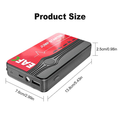 Rozrusznik Samochodowy 600A - Przenośny Booster Benzyna Diesel 12V