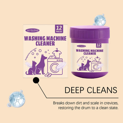Washing Machine Cleaner Tablets, Deep Cleans & Removes Limescale, Mold & Odors. 3-in-1 Formula for Front & Top Loaders