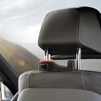 Uchwyt na Telefon do Zagłówka Samochodu - Regulowany Haczyk Wielofunkcyjny do GPS Nawigacji