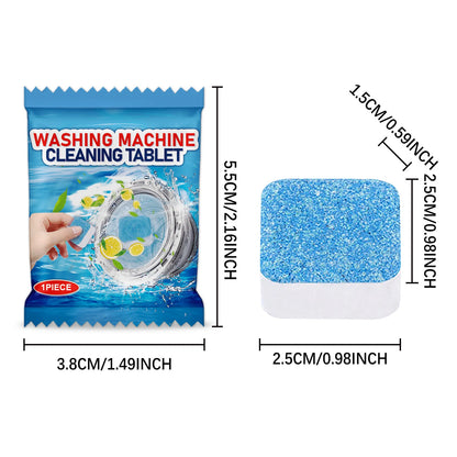 Washing Machine Cleaner Tablets - Removes Odor & Buildup in Front/Top Load Washers, Deep Cleans Drum & Pipes, Fresh Scent