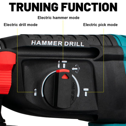 Wiertarka Udarowa Gisam 26mm Brushless - Młot Obrotowy Makita 18V Bezprzewodowa