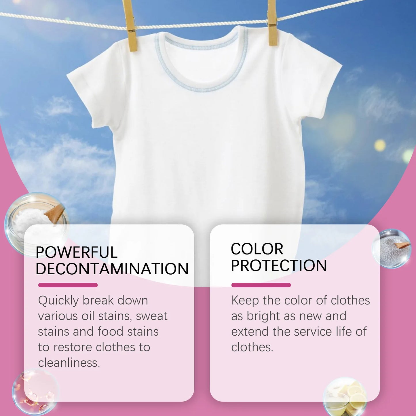 Bio-Enzyme Cleaning Tablets Clothing Oil Remover Clothes Sweat Stain Cleaner Laundry Whitener Fabric Clothes Effervescent Tablet