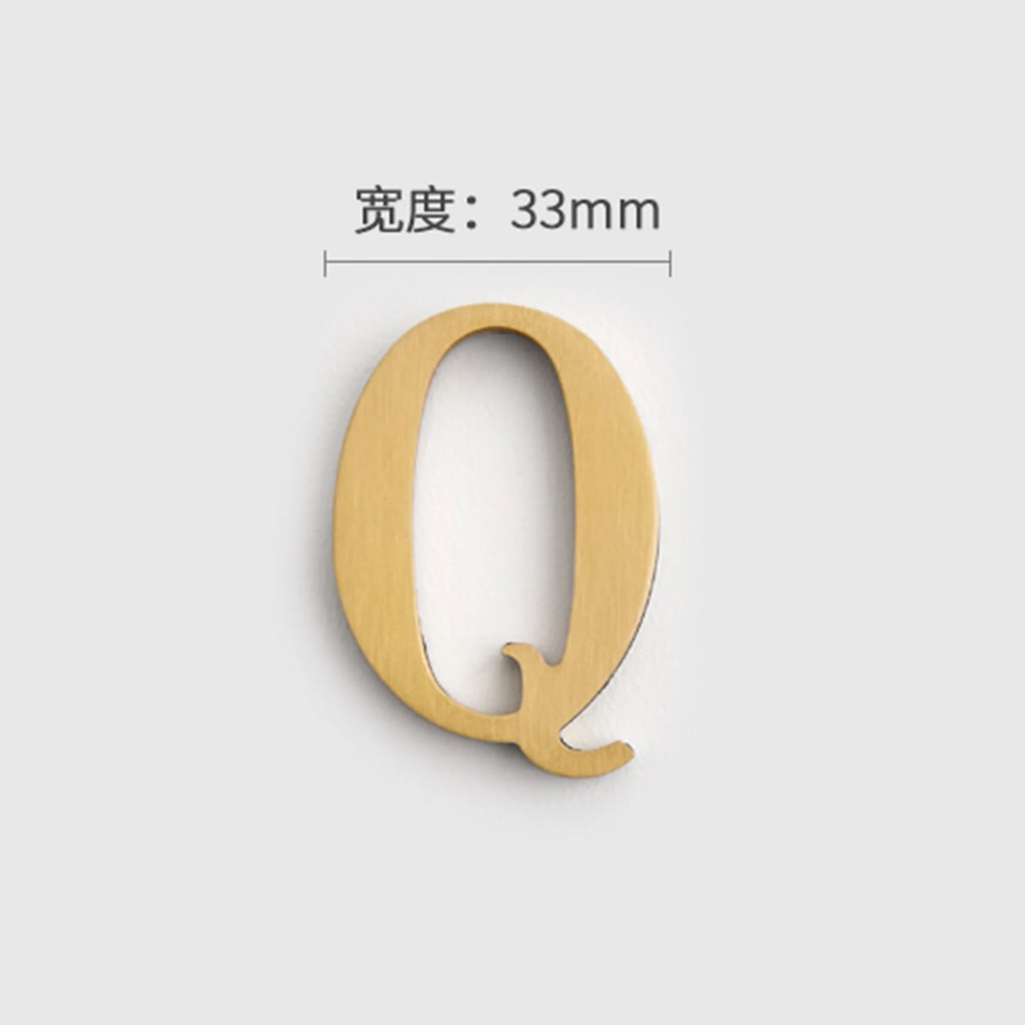 Mosiężne Numery Domowe i Litery - Samoprzylepne Znaki Ścienne 0-9 A-Z Złote