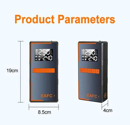 Rozrusznik Samochodowy EAFC 4w1 1200A - Jump Starter + Kompresor 150PSI