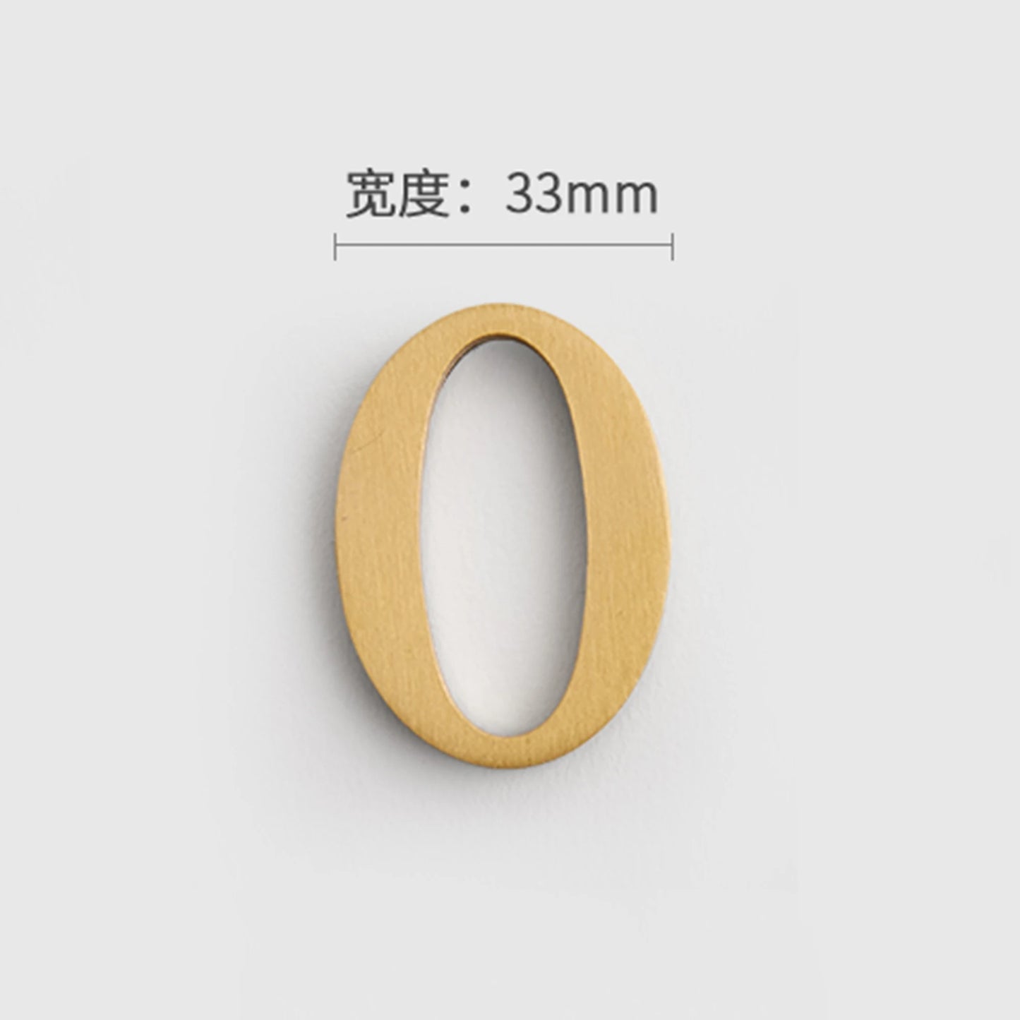 Mosiężne Numery Domowe i Litery - Samoprzylepne Znaki Ścienne 0-9 A-Z Złote