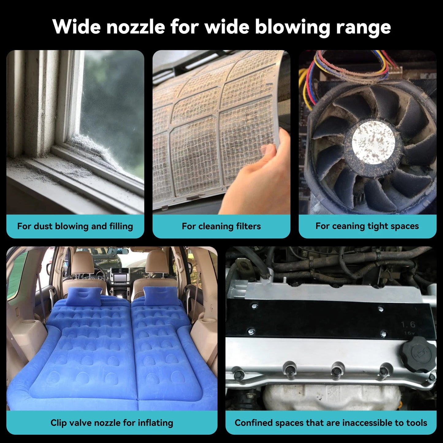 Dmuchawa Elektryczna Bezprzewodowa - Turbo Jet Akumulatorowa do Ogrodu dla Makita 18V