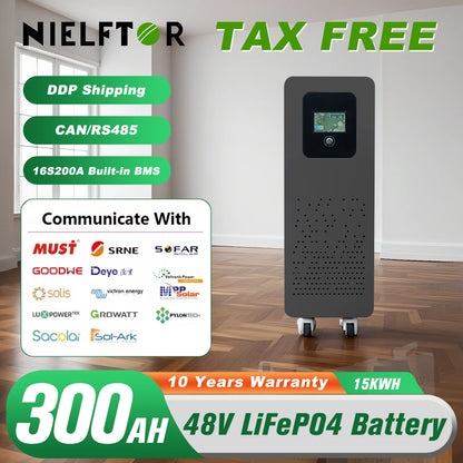 Bateria LiFePO4 48V 300Ah 15kWh - Litowa do Magazynowania Energii Solarnej PL EU