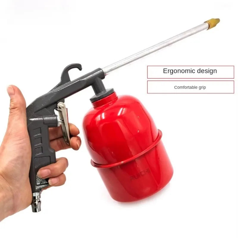 Pistolet Czyszczący Cynk - Pneumatic Car Engine Cleaning Gun Oil Channel Red Pot Gray Repair