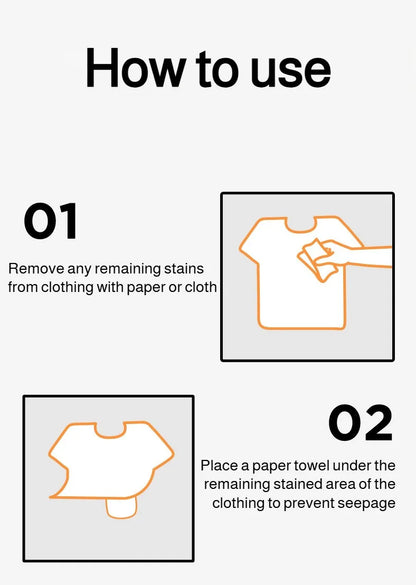 Portable stain remover Stain remover Food stains Daily use Instant stain removal nonwashable and nonmarking laundry detergent