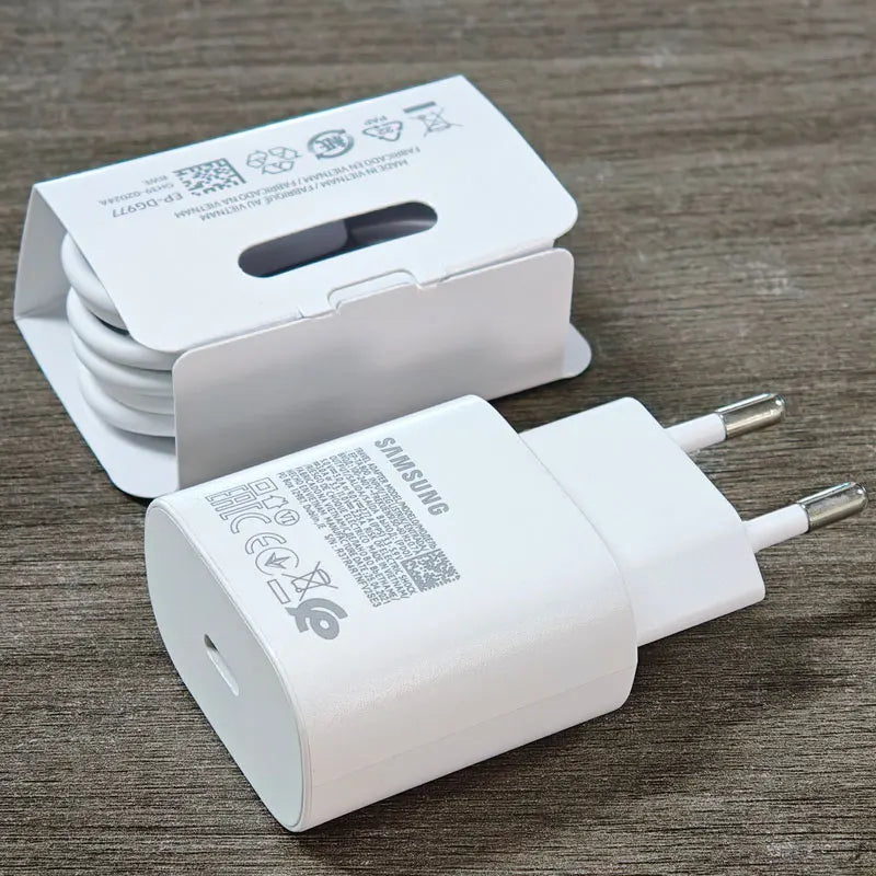 Samsung 25W Super Fast Charger PD - Galaxy A16-A56 S25 S24 S23 Z Flip Fold 7
