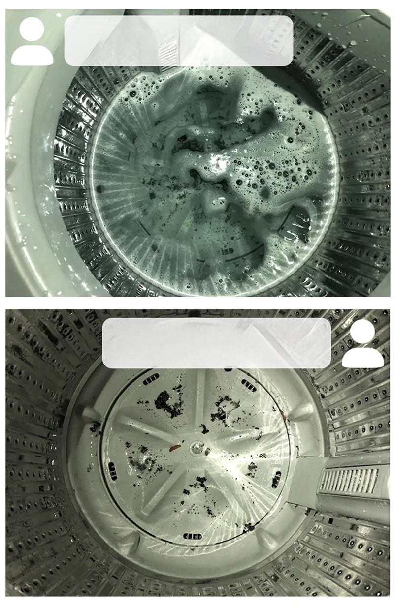 Washing Machine Cleaner Tablets Deep Cleaning Tablet for Washing Machines Safe Deodorizer Cleans Inside Drum Laundry Tub Seal
