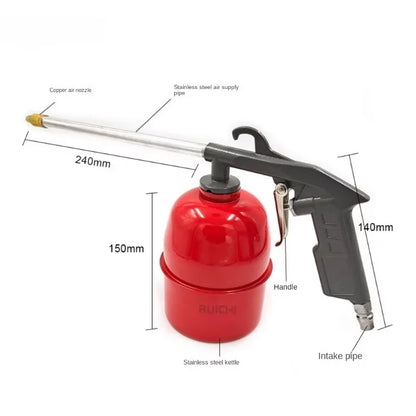Pistolet Czyszczący Cynk - Pneumatic Car Engine Cleaning Gun Oil Channel Red Pot Gray Repair