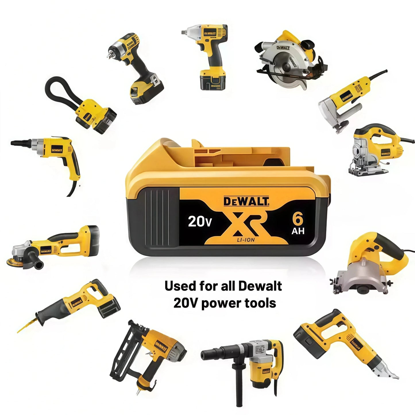 Bateria DeWALT 18V/20V XR Li-Ion 6.0Ah/5.0Ah - Ładowarka DCB205 DCB206 DCB202