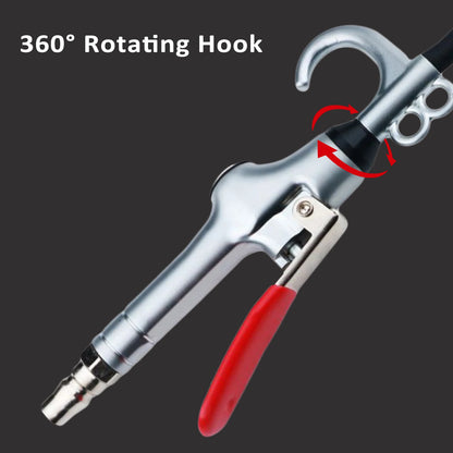 High Volume Air Blow Gun for Car Cleaning Gun Stainless Steel Car Detailing Interior Air Blow Gun Scalable no Air Leakage Hook