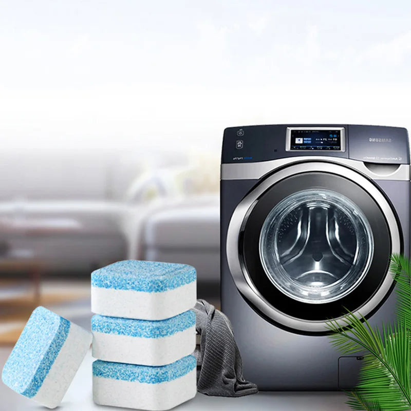Washing Machine Cleaner Tablets Deep Cleaning Tablet for Washing Machines Safe Deodorizer Cleans Inside Drum Laundry Tub Seal