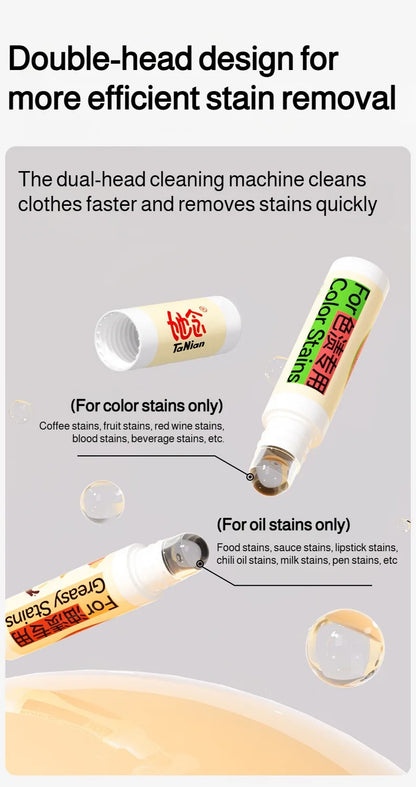 Portable stain remover Stain remover Food stains Daily use Instant stain removal nonwashable and nonmarking laundry detergent